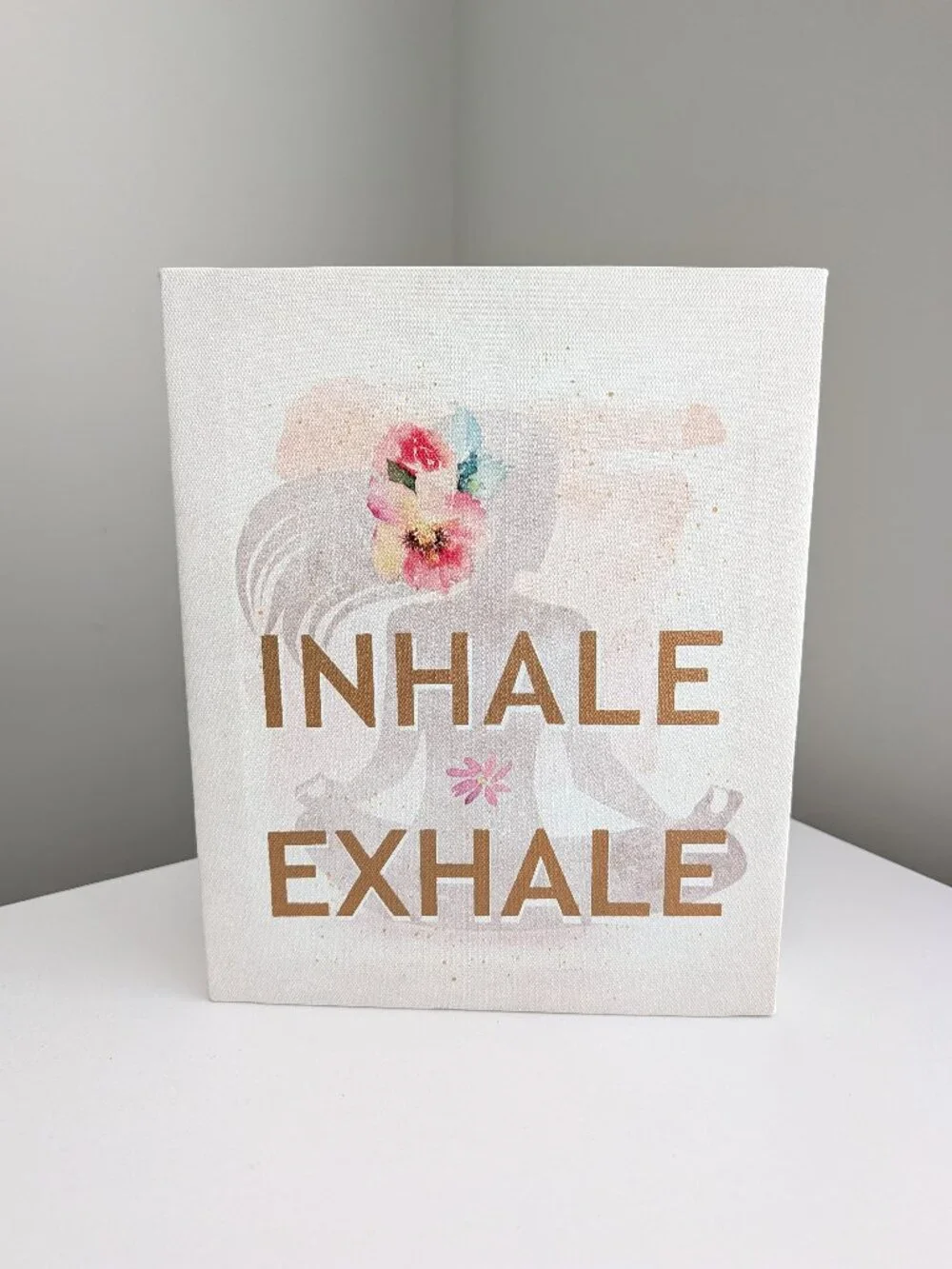 ARAUCO Inhale Exhale Canvas Picture Hanging Art 10